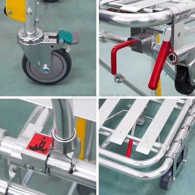 Alüminyum Alaşım Katlanabilir Ambulans Çarşafı Turuncu Cerrahi Çarşaf