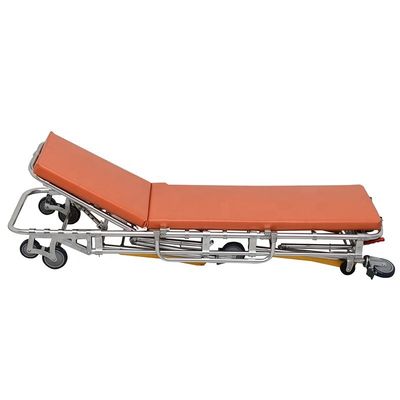 Alüminyum alaşımlı otomatik yükleme ambulans yatak CE sertifikası