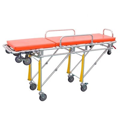 Hastane Ambulans Arabası Yatak OEM Tıbbi Taşıma Çatlak