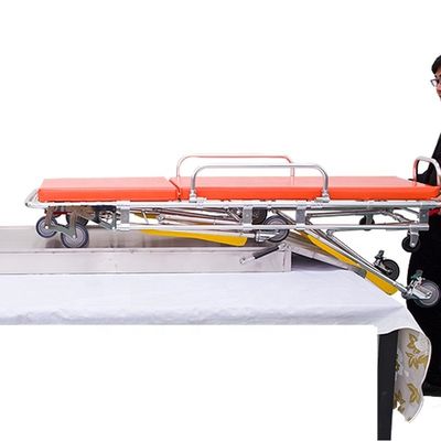Hastane Ambulans Arabası Yatak OEM Tıbbi Taşıma Çatlak