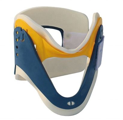 Tıbbi Boynuz Yaka Cervical Traction Cihaz Mavi Sarı CE Sertifikası