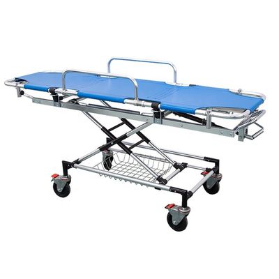 Mavi Alüminyum Alaşım Acil Ambulans İlk Yardım Yatağı
