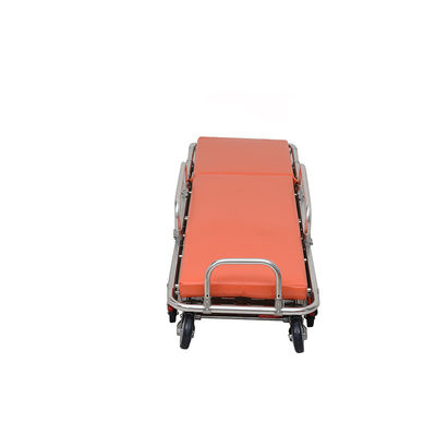 Alüminyum Alaşım Katlanabilir Ambulans Tekerleği Hastanın Nakli İçin Turuncu Portakal OEM