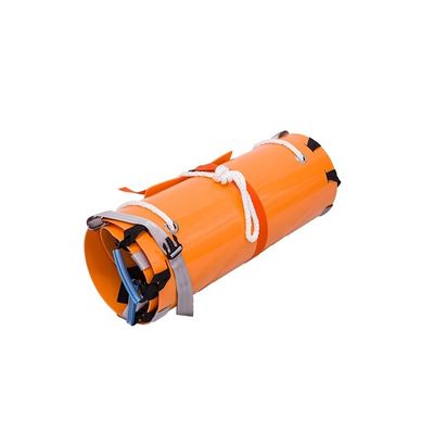İlk yardım cihazları için turuncu kompozit plastik katlanabilir kurtarma sedyesi 250*84*0.5cm