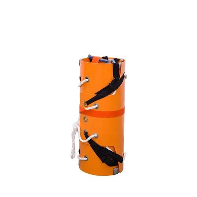 İlk yardım cihazları için turuncu kompozit plastik katlanabilir kurtarma sedyesi 250*84*0.5cm