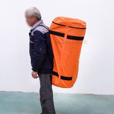 İlk yardım cihazları için turuncu kompozit plastik katlanabilir kurtarma sedyesi 250*84*0.5cm